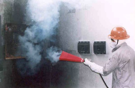 Incêndio na fase inicial